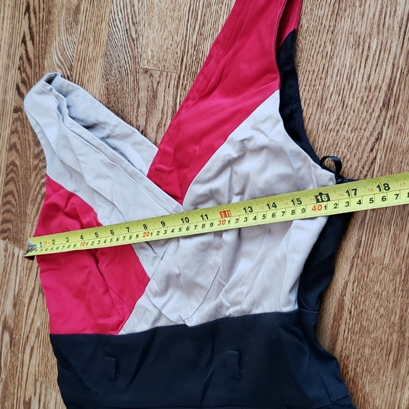 (6P) Tahari Arthur S. Levine Color Block Fitted Office Formal Workwear Evening - Picture 6 of 9